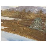 Original Framed Landscape Oil Painting by Janet Bergren