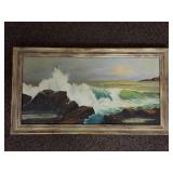 A. Halbritter Original Seascape Painting Framed