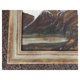 A. Halbritter Original Seascape Painting Framed