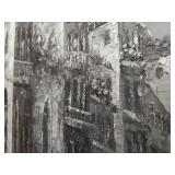 Venice Canal Oil Painting Signed by R. Frank