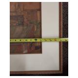 Framed Watercolor Painting Signed 