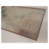 Framed Watercolor Canal Scene, Artist Signed William John Conway