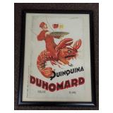 Vintage Duhomard Quinquina Paris Poster Framed Art 1999 Dayton Hudson