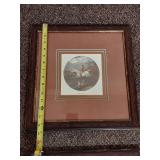 Framed Equestrian Engraving Prints Set: 