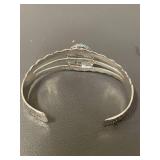 Turquoise Silver Cuff Bracelet 22g