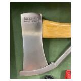 Marble Arms Hatchet Display in Collectible Wooden Case