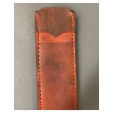 Decorative Sword with Wooden Handle & Leather Sheath