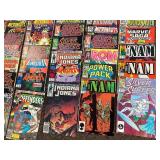 Vintage Marvel Comics Lot: Punisher, GI Joe, Silver Surfer