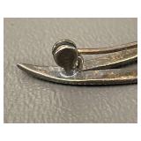 Vintage Sterling Silver Marcasite Brooch