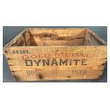 Vintage Gold Medal Dynamite Wooden Box 49N
