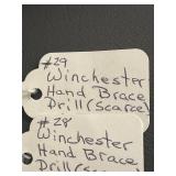 2 Antique Winchester Hand Brace Drills Set