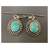 Barse Sterling Silver Turquoise Earrings 925