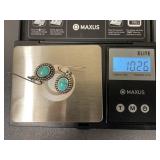 Barse Sterling Silver Turquoise Earrings 925