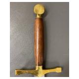 Handcrafted Longsword with Brass Guard