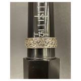 Huge Celtic Dragon Sterling Silver Band Ring Size 15.5