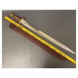 Custom Medieval Sword with Leather Sheath