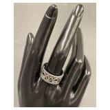 Sterling Silver Heart Ring Size 10
