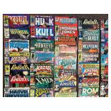 Extensive Collection of Vintage Marvel Comics Including Punisher and Wolverine