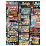 Extensive Collection of Vintage Marvel Comics Including Punisher and Wolverine