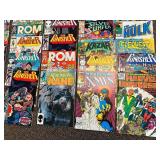 Extensive Collection of Vintage Marvel Comics Including Punisher and Wolverine