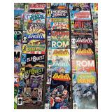 Extensive Collection of Vintage Marvel Comics Including Punisher and Wolverine