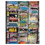 Extensive Collection of Vintage Marvel Comics Including Punisher and Wolverine