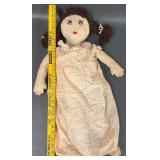 Handmade Cloth Dolls Trio Set: Vintage Style 51N