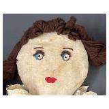 Handmade Cloth Dolls Trio Set: Vintage Style 51N
