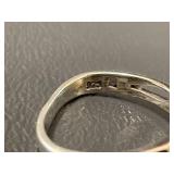 Sterling Silver Ring with Oval Yellow Gemstone