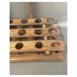 Antique Wooden Winchester Flashlight Display Rack