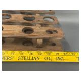 Antique Wooden Winchester Flashlight Display Rack
