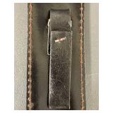 Medieval Short Sword with Leather Scabbard