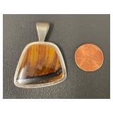 Sterling Silver Artisan Signed Pendant SMS 2001