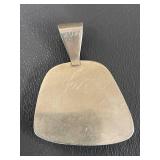 Sterling Silver Artisan Signed Pendant SMS 2001