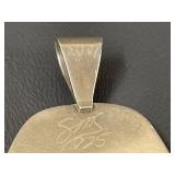 Sterling Silver Artisan Signed Pendant SMS 2001