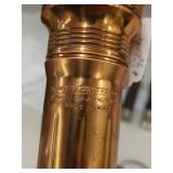 Vintage Winchester Brass & Chrome Cylindrical Flashlights