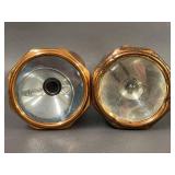 Vintage Winchester Brass & Chrome Cylindrical Flashlights