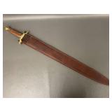 Custom Handmaded Sword with Leather Sheath