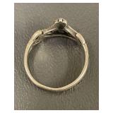 Vintage Sterling Silver Claddagh Ring Size 9.25
