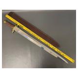 Ceremonial Sword with Leather Sheath