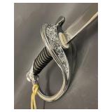 Ornate Ceremonial Sword with Scabbard and Tassel