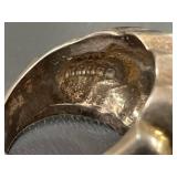Vintage Mexican Sterling Silver Scalloped Design Ring
