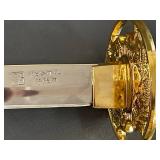 Dragon Motif Katana with Red Scabbard
