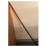 Extra-Long Red Black Handle Katana Sword with Tassel