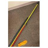 Extra-Long Red Black Handle Katana Sword with Tassel
