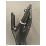 Elegant Purple Gemstones Ring Size 8.5