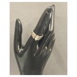 Vintage Silver Ring with Marquise Cut Stone