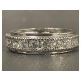 Eternity Ring Sterling Silver 5.08g Size 8