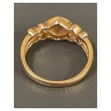 Elegant Sterling Silver Accent Ring Size 9