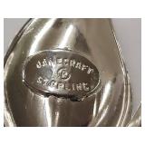Vintage Danecraft Sterling Silver Leaf Brooch Pin